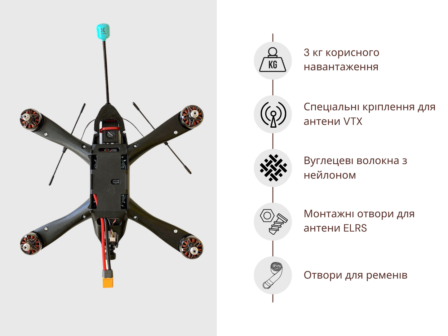 7-дюймова рама дрона EagleStrike